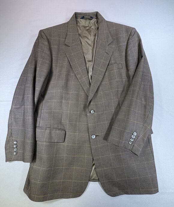 Jos. A. Bank Other - Jos A Bank Executive Collection Blazer Houndstooth Single Vent Flaws Size 46L